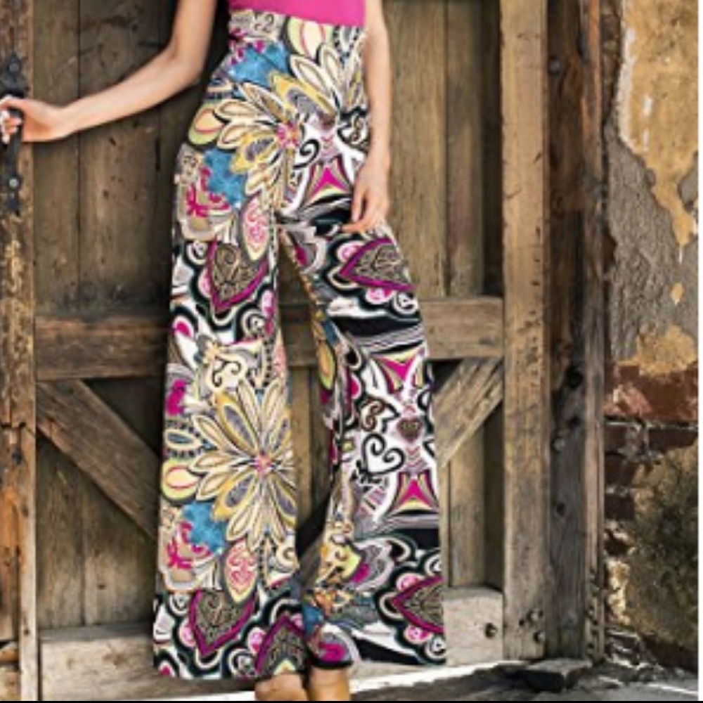 NWOT Women's Wide Leg Palazzo Pants-Sz S